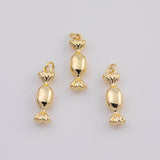 18K Gold PVD Cy Wrapper charm - Tarnish Resistant