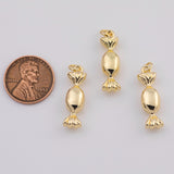 18K Gold PVD Cy Wrapper charm - Tarnish Resistant