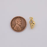 18K Gold PVD Seashell sea shell charm - Tarnish Resistant