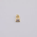 18K Gold PVD Lock charm - Tarnish Resistant