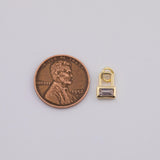 18K Gold PVD Lock charm - Tarnish Resistant