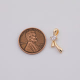 18K Gold PVD Bow ribbon tie charm - Tarnish Resistant