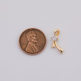 18K Gold PVD Bow ribbon tie charm - Tarnish Resistant