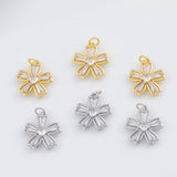18K Gold PVD Flower charm - Tarnish Resistant