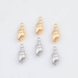 18K Gold PVD Sea shell charm - Tarnish Resistant