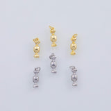 18K Gold PVD 22k cy wrapper charm 5x15mm pendant charms - Tarnish Resistant