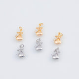 18K Gold PVD Starfish clam shell oyster ocean beach charm 10x7mm 22k pendant charms - Tarnish Resistant