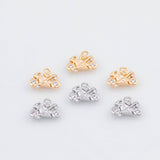 18K Gold PVD Dainty Motorcycle Charm 12x7mm 22k Earrings s Charm Charms - Tarnish Resistant