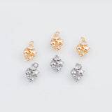 18K Gold PVD 22k dainty ocean beach charm 9x12mm star fish sea snail shell earrings s charms - Tarnish Resistant