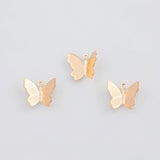 18K Gold PVD Butterfly Charm 10x12mm 22k s Gold Charms - Tarnish Resistant