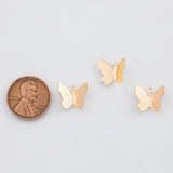 18K Gold PVD Butterfly Charm 10x12mm 22k s Gold Charms - Tarnish Resistant