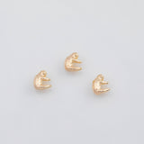 18K Gold PVD Three Toed Sloth Charm 8x9mm 22k s Gold Charms - Tarnish Resistant