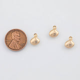 18K Gold PVD Shell Charm 8x10mm 22k s Gold Charms - Tarnish Resistant