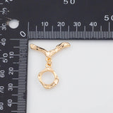 18K Gold PVD Toggle Clasps 10mm 22k s Gold Charms - Tarnish Resistant