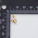18K Gold PVD Banana Charm 8x13mm s Gold Charms - Tarnish Resistant