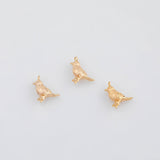 18K Gold PVD Bird Charm 9x12mm 22k s Gold Charms - Tarnish Resistant