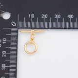 18K Gold PVD Toggle Clasp 10mm 14mm 22k s Gold Charms - Tarnish Resistant