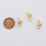 18K Gold PVD Banana Fruit Charm 7x17mm s Gold Charms - Tarnish Resistant