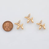 18K Gold PVD Dog Charm 14x18mm Charms - Tarnish Resistant
