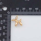 18K Gold PVD Dog Charm 14x18mm Charms - Tarnish Resistant