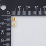 18K Gold PVD Pin Charm 4x10mm s Gold Charms Clothespin Charms - Tarnish Resistant