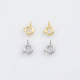 18K Gold PVD Spring Ring Lobster Clasps Clasp 4mm 6mm 7mm 22k s Gold Charms - Tarnish Resistant