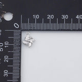 18K Gold PVD Windmill Charm 6mm 22k s Gold Charms - Tarnish Resistant