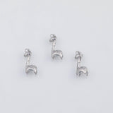 18K Gold PVD Giraffe Charm 7X17mm 22k s Gold Charms - Tarnish Resistant