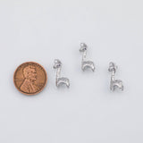 18K Gold PVD Giraffe Charm 7X17mm 22k s Gold Charms - Tarnish Resistant