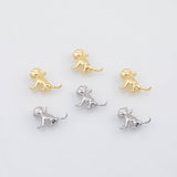 18K Gold PVD Pug Dog 13x16mm s Gold Charms - Tarnish Resistant