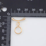 18K Gold PVD Plain Toggle Clasps 10mm s Gold Charms - Tarnish Resistant