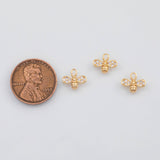 18K Gold PVD Bee Charm 10x8mm s Gold Charms - Tarnish Resistant