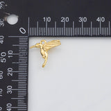18K Gold PVD Woodpecker Charm 14x15mm s Gold Charms - Tarnish Resistant