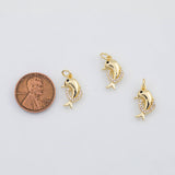 18K Gold PVD Dolphin charm - Tarnish Resistant