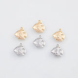18K Gold PVD Tropical Fish Charm - Tarnish Resistant