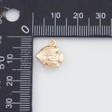 18K Gold PVD Tropical Fish Charm - Tarnish Resistant