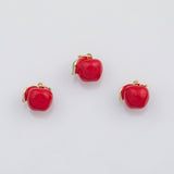 18K Gold PVD Apple fruit charm - Tarnish Resistant
