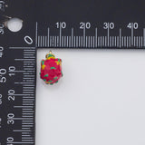 18K Gold PVD Dragon fruit charm - Tarnish Resistant