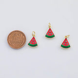 18K Gold PVD Watermelon fruit charm - Tarnish Resistant