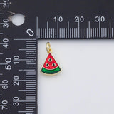 18K Gold PVD Watermelon fruit charm - Tarnish Resistant