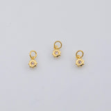 18K Gold PVD Star Charm Small Dainty 5mm Charm Pendant Charms - Tarnish Resistant