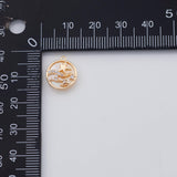 18K Gold PVD ocean beach scenery star mother of pearl charm 12mm pendant charms - Tarnish Resistant
