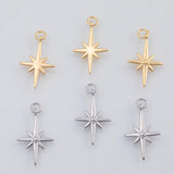 18K Gold pvd North Star charm - Tarnish Resistant