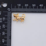 18K Gold PVD Cat charm - Tarnish Resistant
