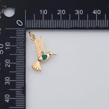 18K Gold PVD Hummingbird charm - Tarnish Resistant