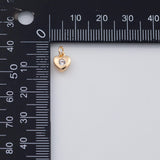 18K Gold PVD Dainty Heart charm - Tarnish Resistant