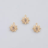 18K Gold PVD Evil eye charm - Tarnish Resistant