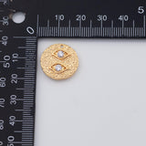 18K Gold PVD Evil eye charm - Tarnish Resistant