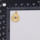 18K Gold PVD Evil eye charm - Tarnish Resistant