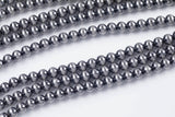 Navajo Hematite Beads Off round Smooth Beads AAA 2mm 3mm 4mm 6mm 8mm 10mm 12mm 15.5" Strand